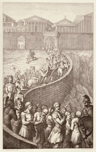 The Triumph of Quintus Fabius, engraved by B.Barloccini, 1849 by C.C Perkins